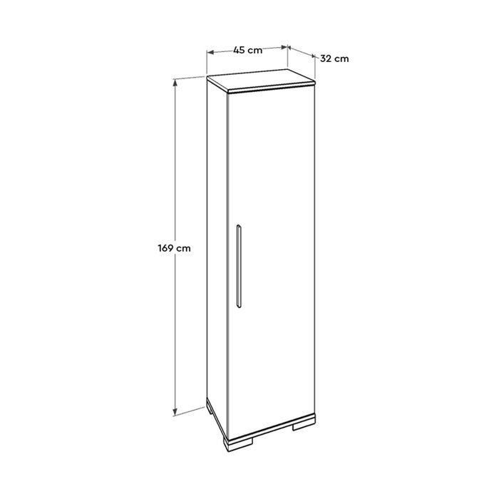 Hanah Home Armario Multiusos Blanco Adr-405-Pp-1 Hanah Home Armario Multiusos Blanco Adr-405-Pp-1